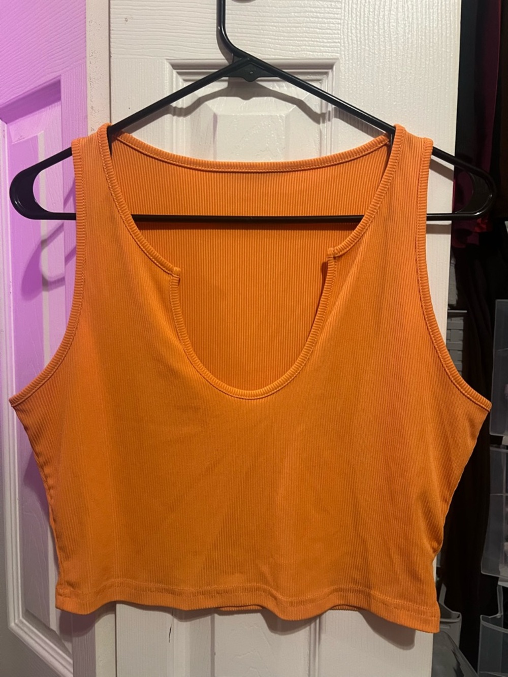 Ribbed Scoop Neck Crop Tank Top and Skirt Set
